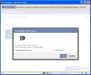 codice captcha ostico da interpretare